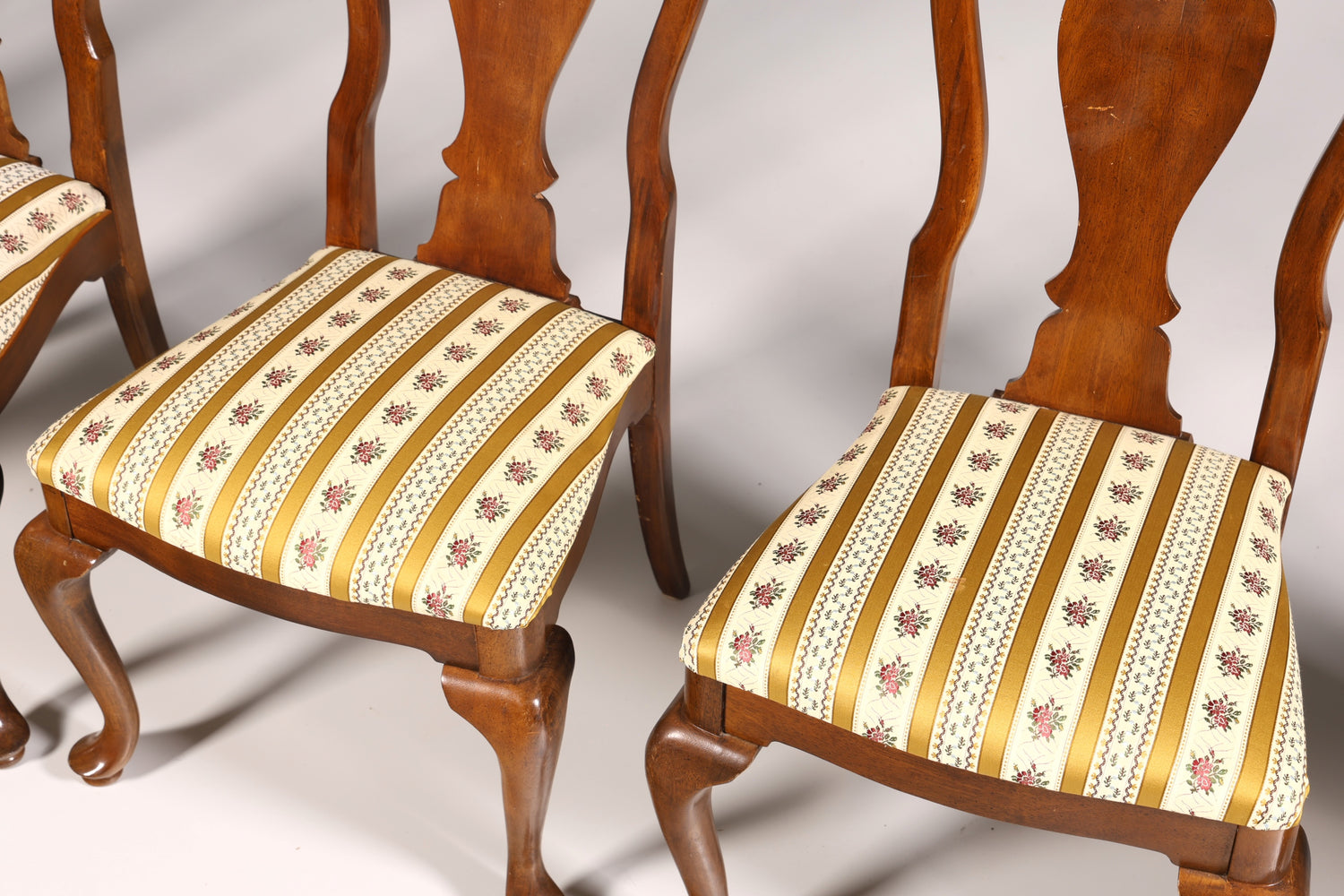 6x Edle Stühle im Drexel Heritage Stil Stuhlset Chippendale Stil Küchenstuhl Set Esszimmer Stühle