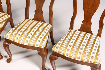 6x Edle Stühle im Drexel Heritage Stil Stuhlset Chippendale Stil Küchenstuhl Set Esszimmer Stühle