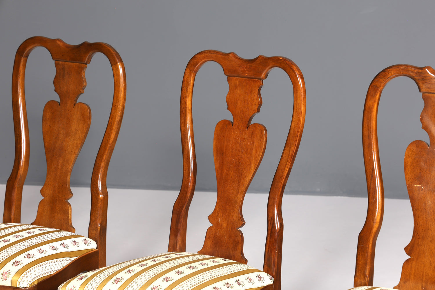 6x Edle Stühle im Drexel Heritage Stil Stuhlset Chippendale Stil Küchenstuhl Set Esszimmer Stühle