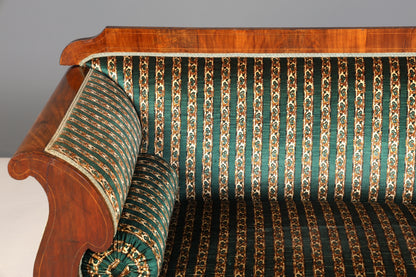 Beeindruckender Original Biedermeier Sofa Antik Couch um 1860 Canapé 2- Sitzer Sofa