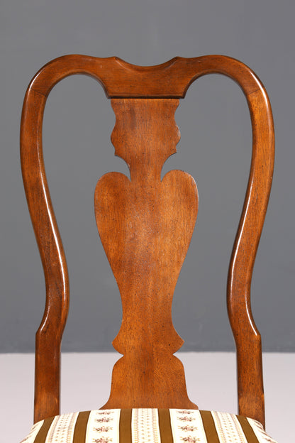 6x Edle Stühle im Drexel Heritage Stil Stuhlset Chippendale Stil Küchenstuhl Set Esszimmer Stühle