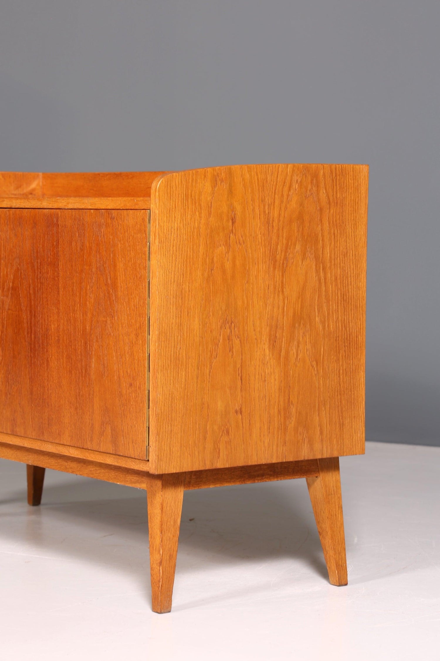 Schlichte Mid Century Kommode Vintage echt Holz Schrank Retro Flur Kommode 60er Jahre
