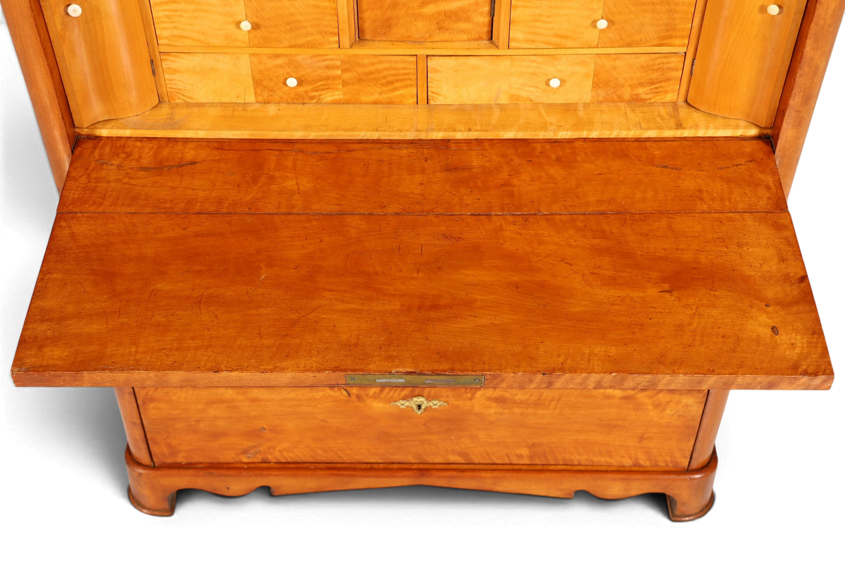 Stilvoller Biedermeier Sekretär Vertiko Louis Philippe  Kommode Schubladenkommode