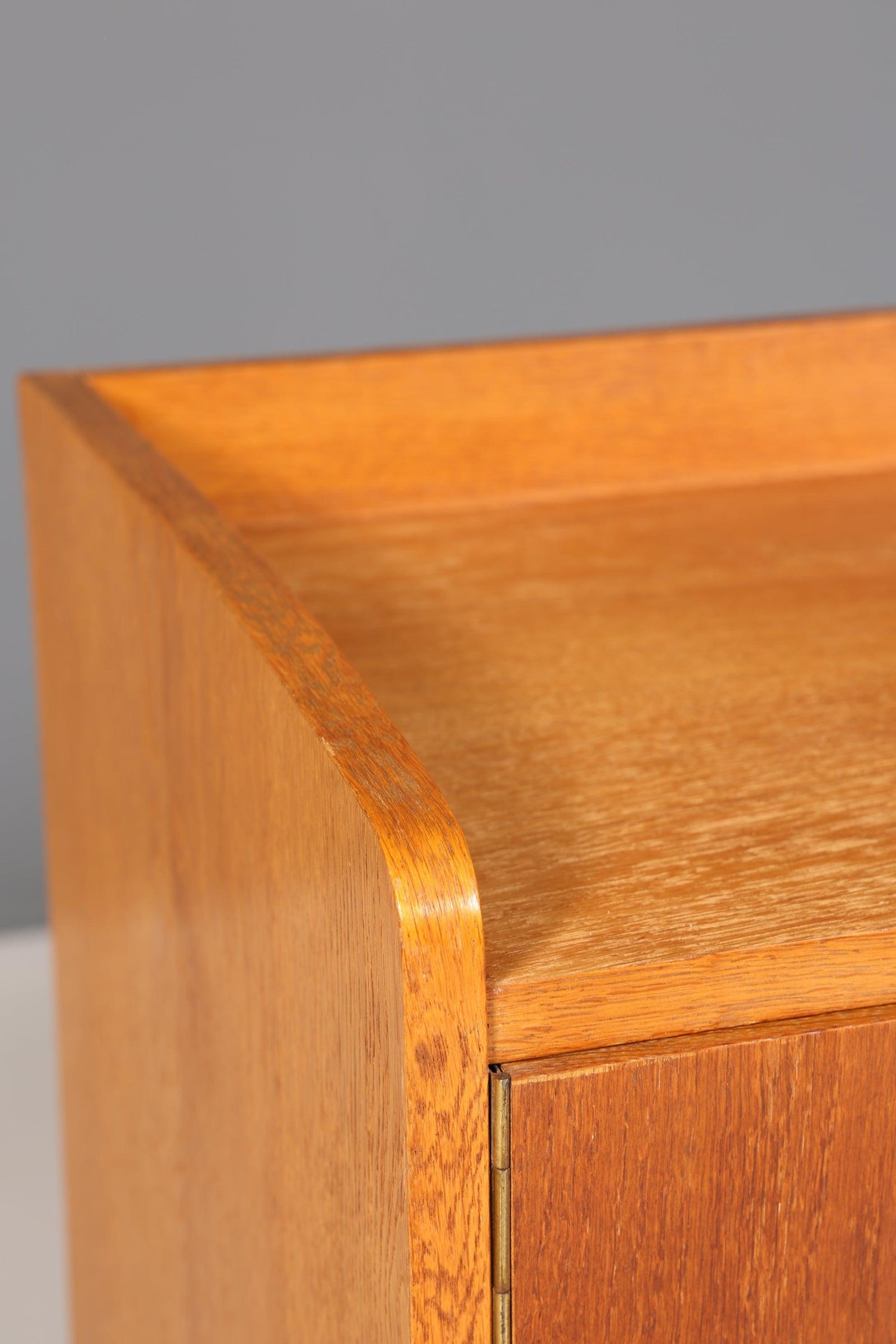 Schlichte Mid Century Kommode Vintage echt Holz Schrank Retro Flur Kommode 60er Jahre