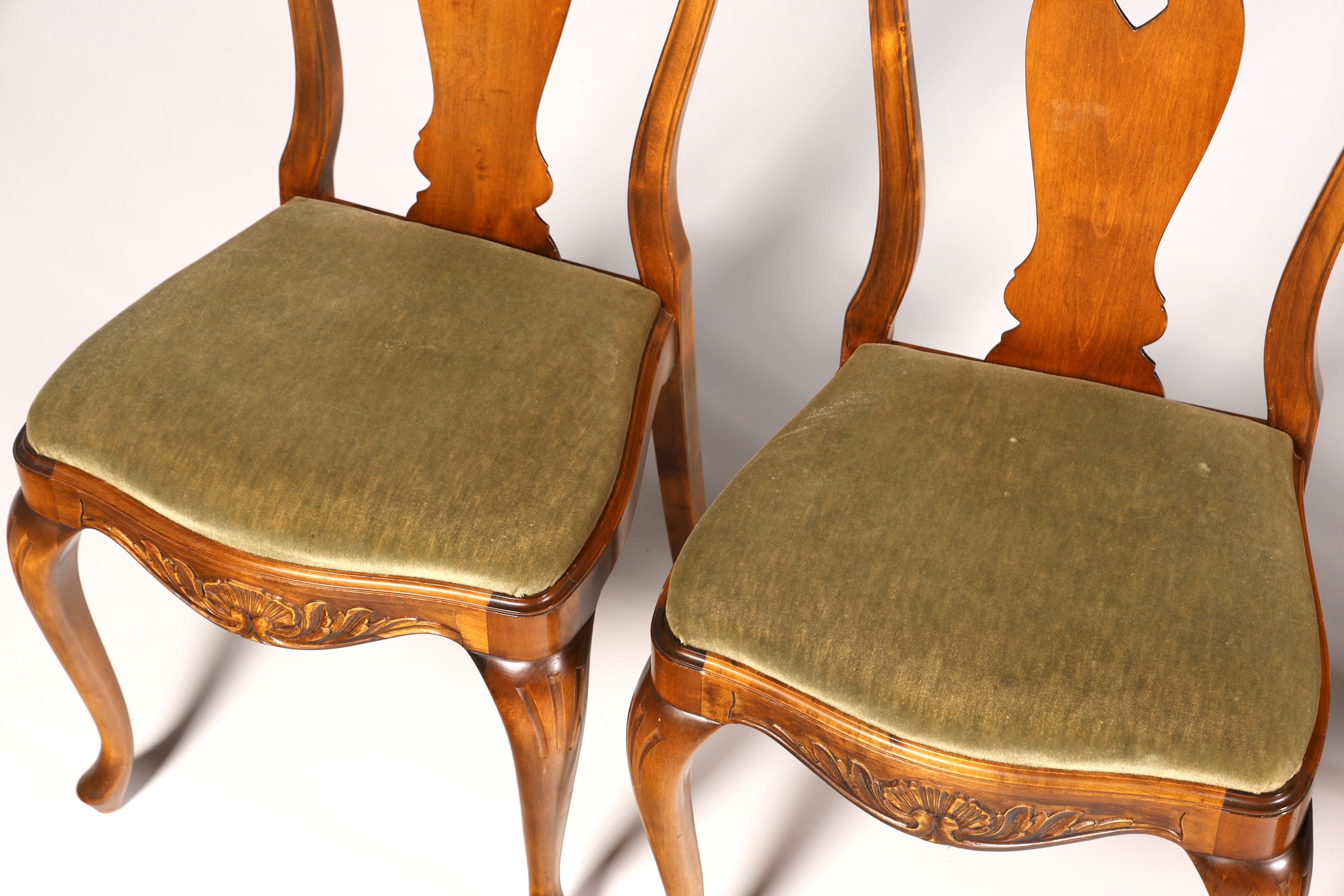 6x Wunderschöne Chippendale Stühle Barock Stil Stuhlset Polsterstuhl Set Küchenstühle Esszimmer Stühle