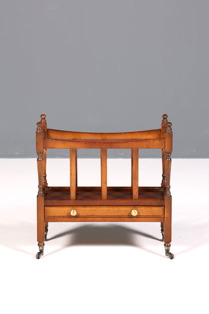 Wunderschöner Englischer Zeitungsständer Magazin Rack Antik 60s Ablage Buchablage