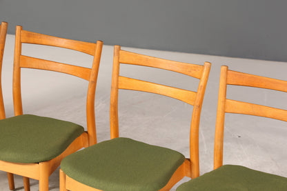 6x Schlichte Mid Century Stühle Retro Stuhlset Danish Design Küchenstühle Esszimmer Stühle