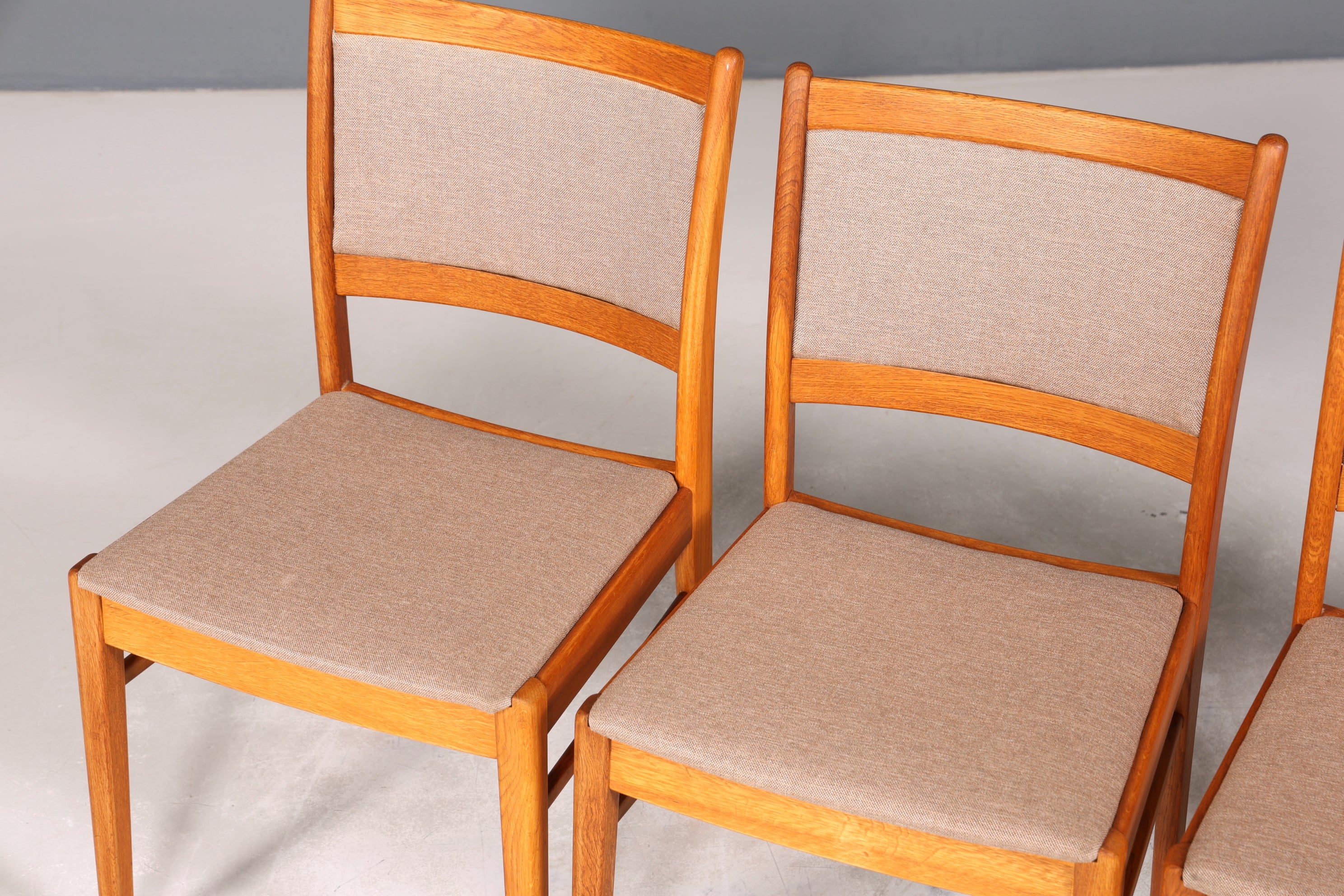 4x Wunderschöne Mid Century Teak Holz Stühle Rosendal Design Retro Stuhlset Danish Design Küchenstühle
