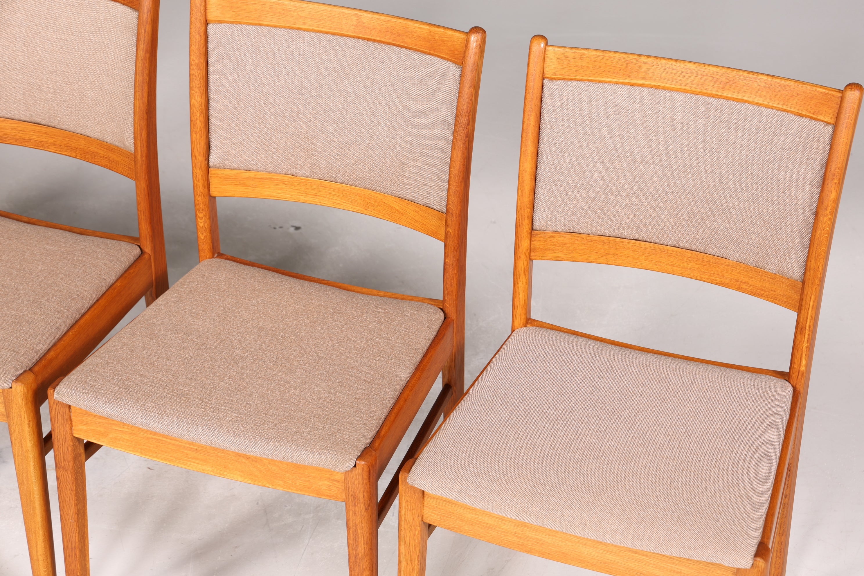 4x Wunderschöne Mid Century Teak Holz Stühle Rosendal Design Retro Stuhlset Danish Design Küchenstühle