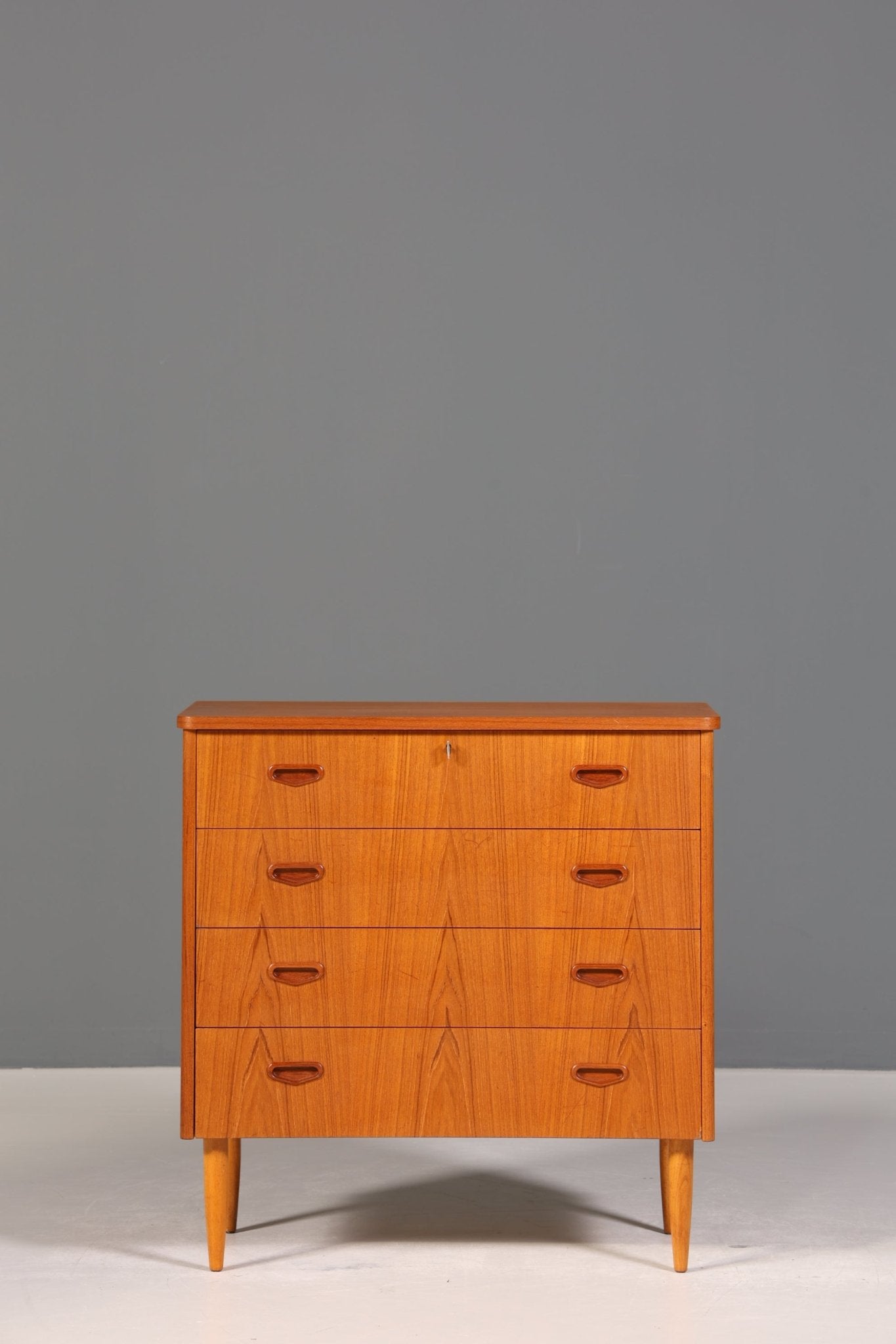 Stilvolle Mid Century Kommode Teak Holz Sideboard Vintage Schubladen Kommode