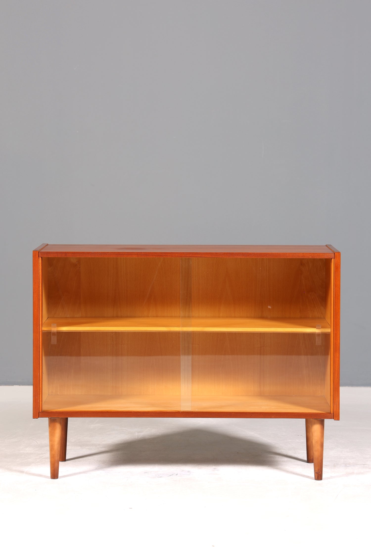 Traumhafte Mid Century Vitrine Vintage Regal Retro Bücherregal VEB Bookshelf