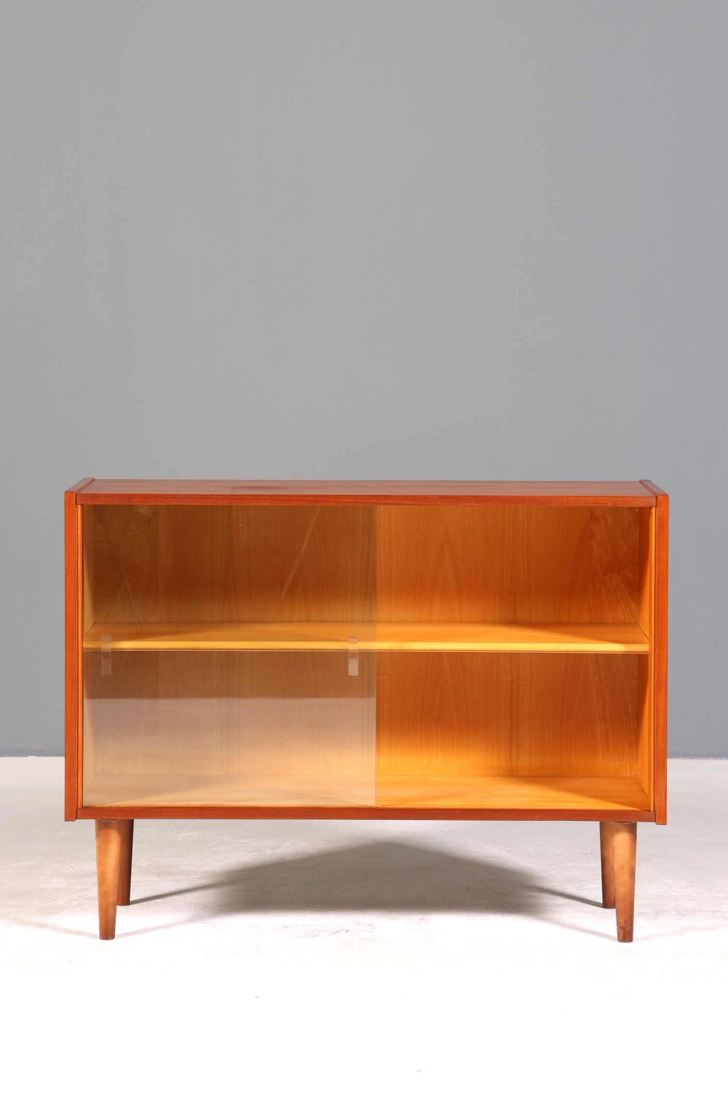 Traumhafte Mid Century Vitrine Vintage Regal Retro Bücherregal VEB Bookshelf