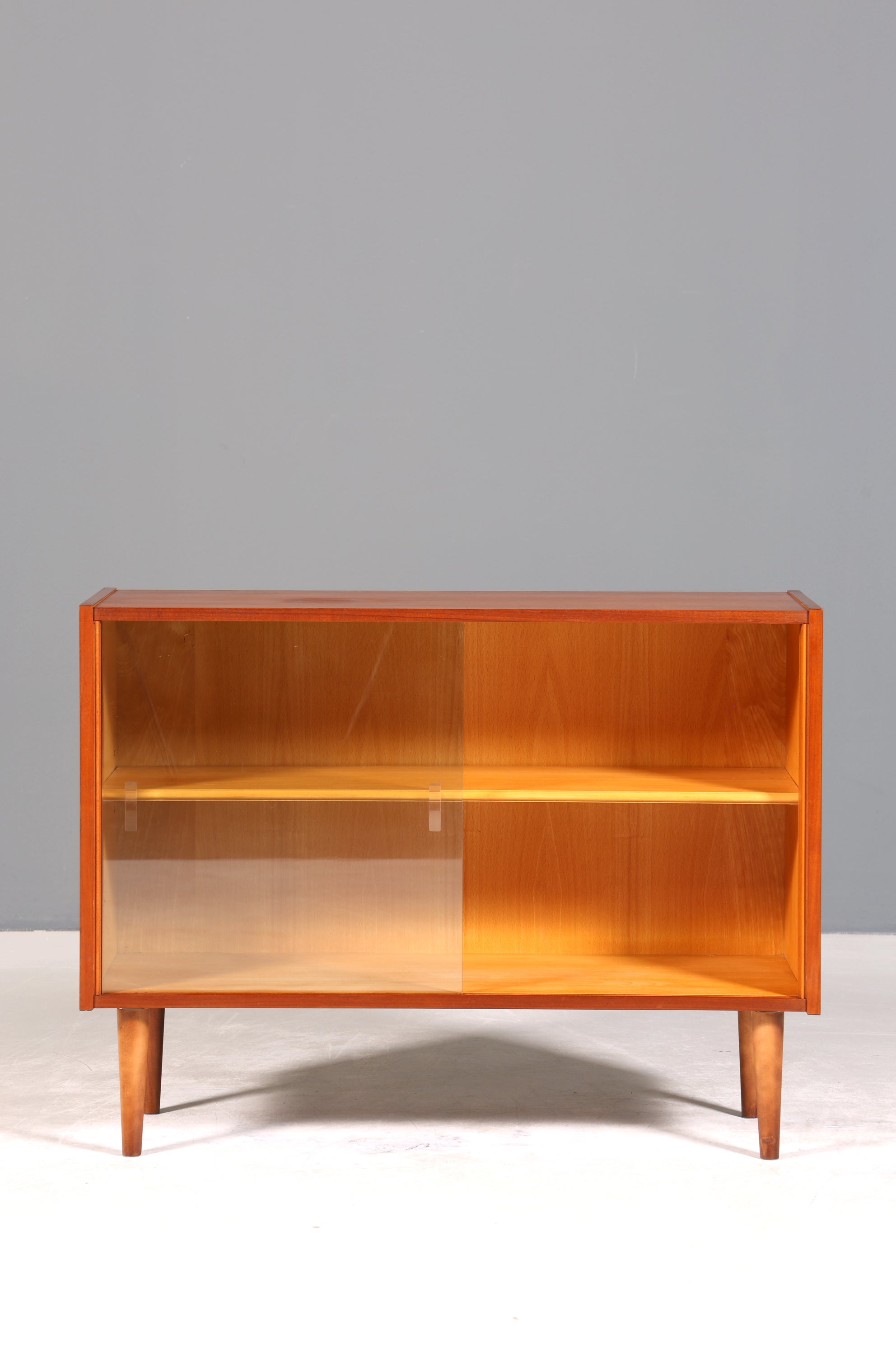 Traumhafte Mid Century Vitrine Vintage Regal Retro Bücherregal VEB Bookshelf