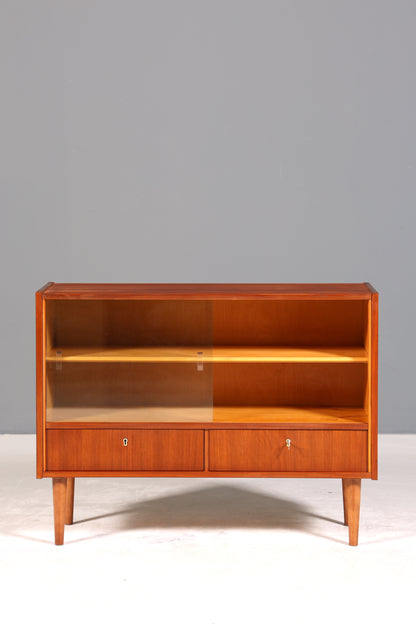 Wunderschöne Mid Century Vitrine Vintage Schrank Retro Regal Bücherregal TV Sideboard 60s