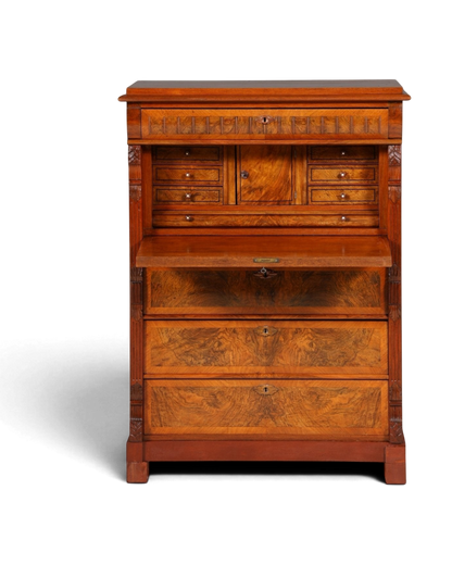 Stilvoller Gründerzeit Sekretär Vertiko Highboard Jugendstil Kommode Schrank um 1880