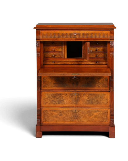 Stilvoller Gründerzeit Sekretär Vertiko Highboard Jugendstil Kommode Schrank um 1880