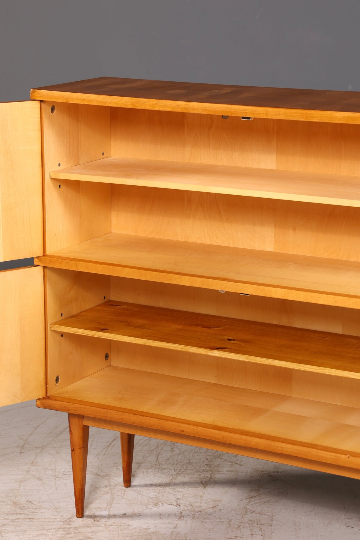 Stunning XXL Mid-Century Sideboard Retro Highboard 1960s Cabinet Sideboard Dresser solid wood