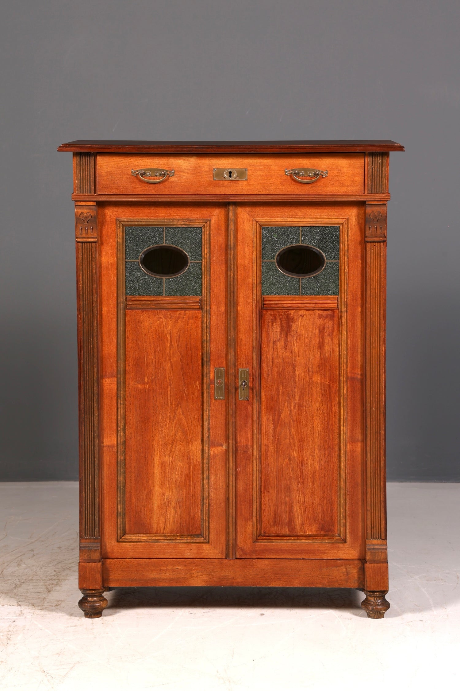 Traumhaftes Jugendstil Vertiko Gründerzeit Schrank Antik Highboard Kommode Buffet Vintage