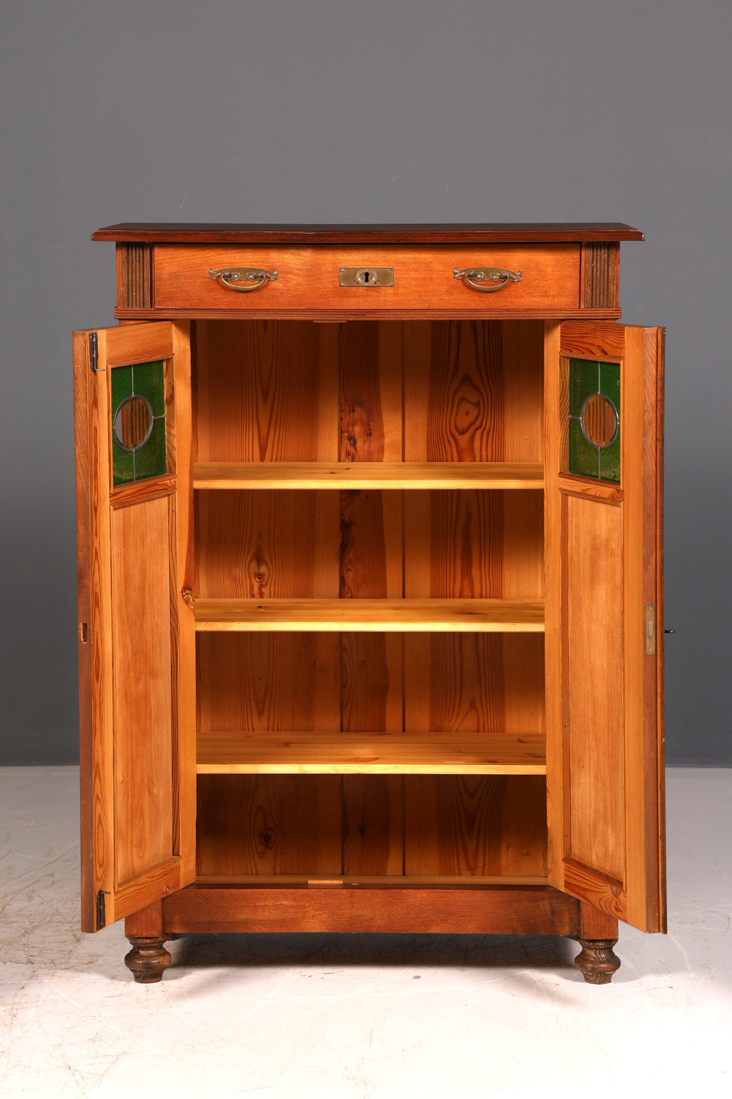 Traumhaftes Jugendstil Vertiko Gründerzeit Schrank Antik Highboard Kommode Buffet Vintage