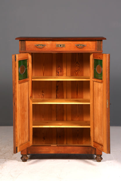 Traumhaftes Jugendstil Vertiko Gründerzeit Schrank Antik Highboard Kommode Buffet Vintage