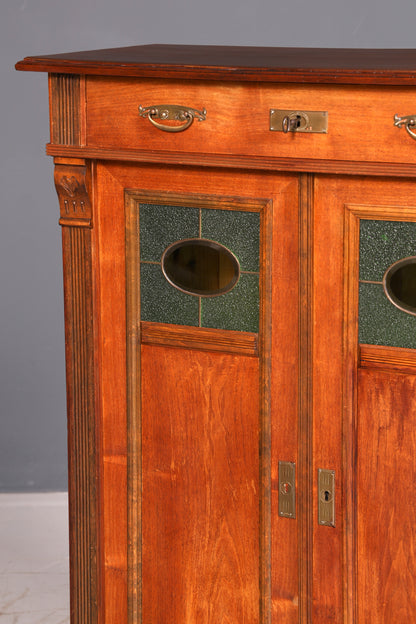Traumhaftes Jugendstil Vertiko Gründerzeit Schrank Antik Highboard Kommode Buffet Vintage