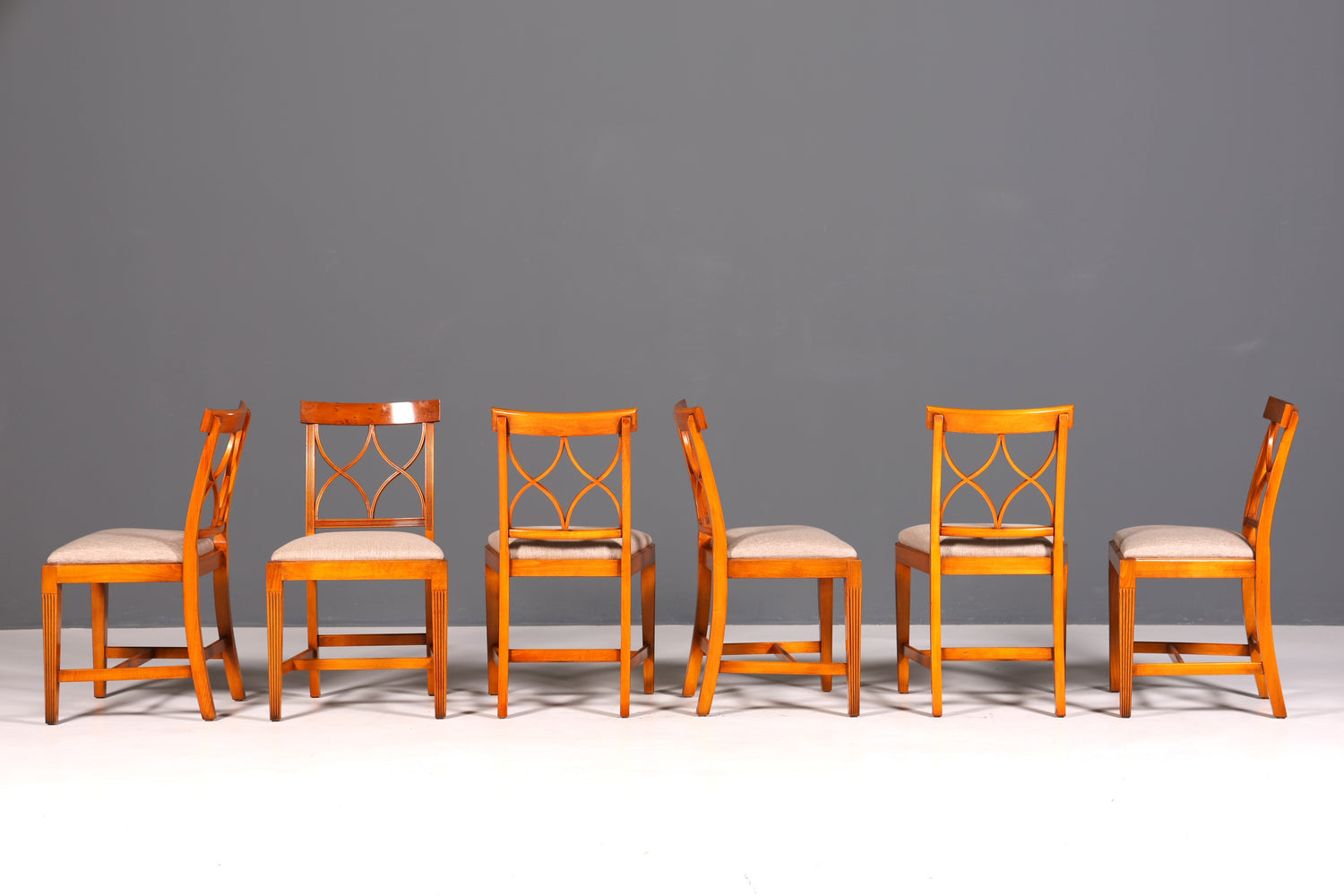6x Edle Bevan Funell Stühle Englische Reprodux Dining Chairs Antik 60er Jahre Küchenstühle Stuhlset