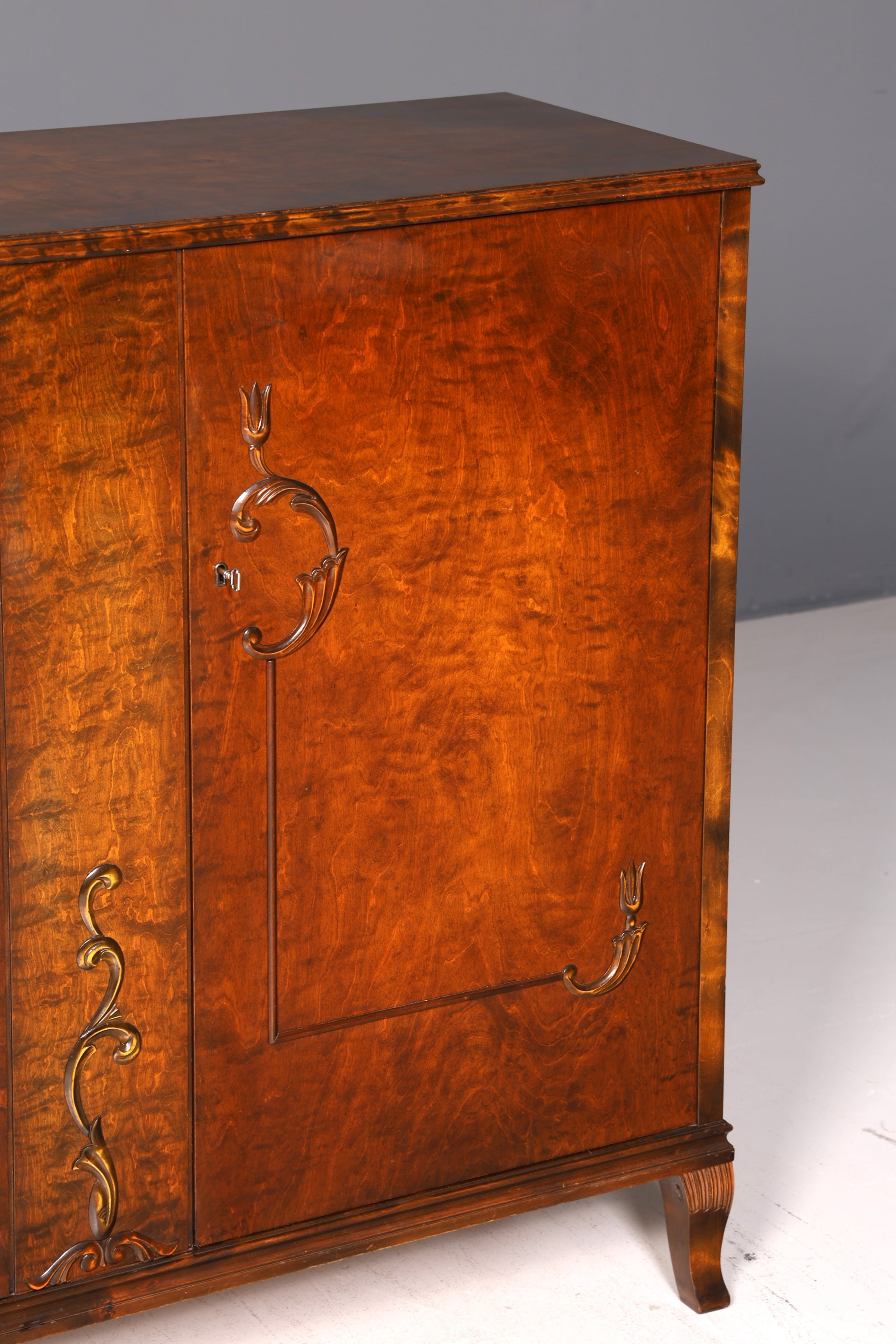 Stilvoller Original Art Deco Schrank Vertiko Sideboard Highboard Kommode Antik um 1930