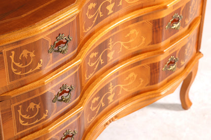 Stilvolle geschwungene Kommode im Barock Stil Sideboard Chippendale Schubladenkommode