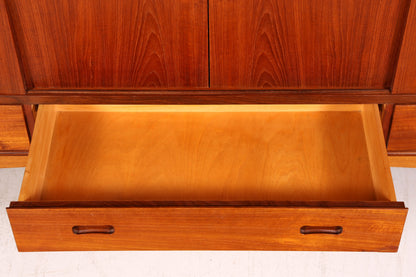 Wunderschönes Mid Century Highboard Vintage Schrank Retro Sideboard Danish Design Teak Holz Kommode