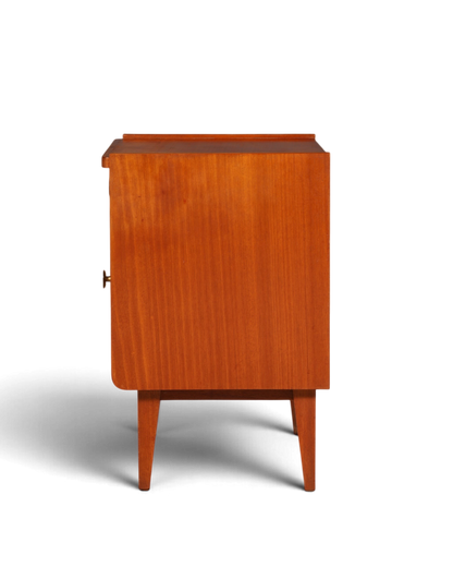 Wunderschöner Mid Century Nachttisch Vintage Danish Design Kommode Beistelltisch Nachtschrank Retro echt Holz 2 von 2