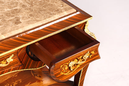 Traumhafte Barock Stil Konsolen Tisch Marmor Antik Stil Intarsien Konsole