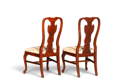 2x Edle Drexel Heritage Stühle Amerikanisch USA Chippendale Stil Stuhlset Küchenstuhl Set Esszimmer Stühle