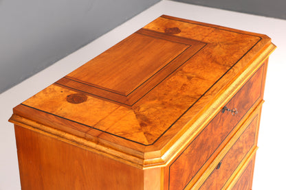 Wunderschöner Biedermeier Sekretär Antik Kommode Louis Philippe Office Schreibkommode
