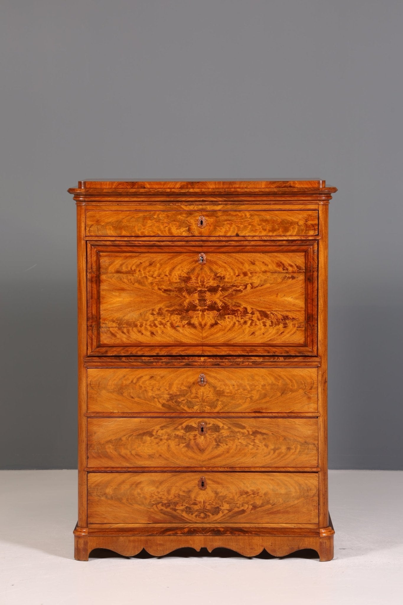 Wunderschöner Biedermeier Sekretär Vertiko Antik Kommode Louis Philippe Schreibkommode