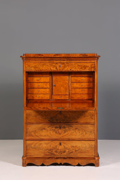 Wunderschöner Biedermeier Sekretär Vertiko Antik Kommode Louis Philippe Schreibkommode