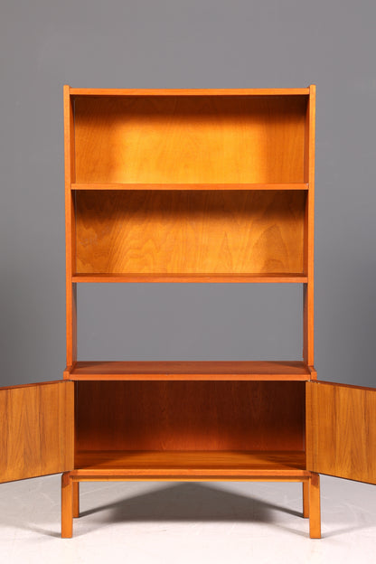 Schlichtes Mid Century Regal Danish Design Bücherregal Retro Schrank Kommode 60s Designklassiker
