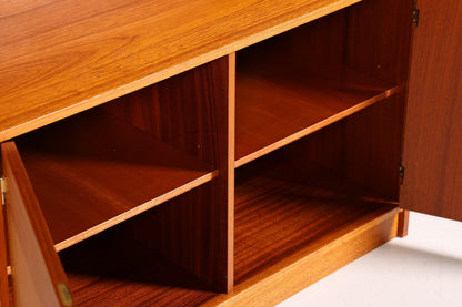 Stilvolles Mid Century Regal Danish Design Bücherregal Teak Holz Schrank Kommode 60er Jahre Bookshelf