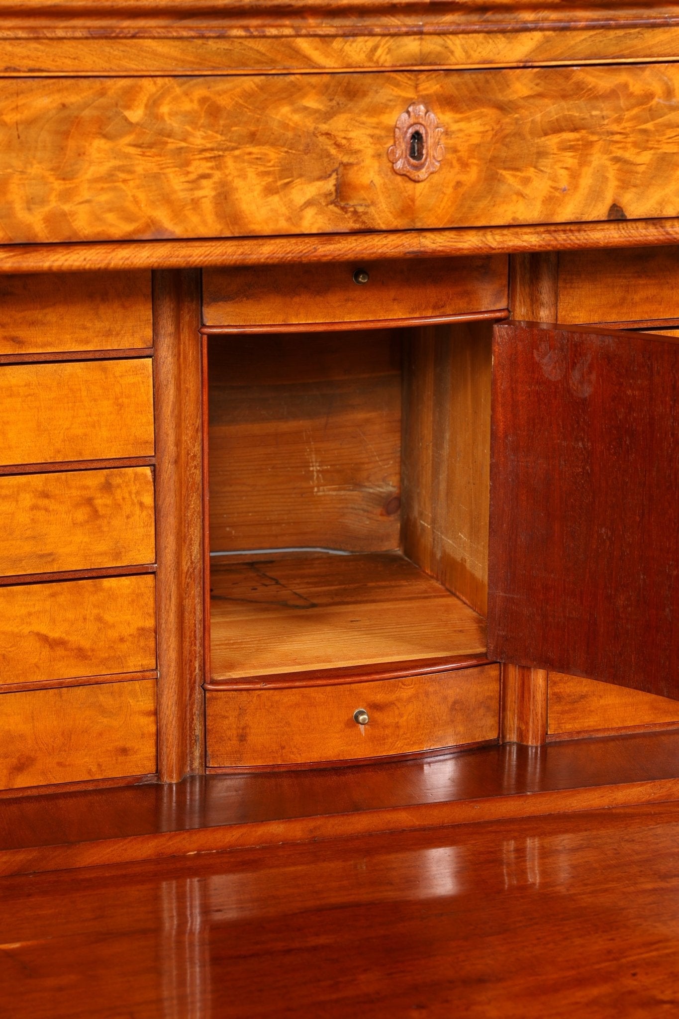 Wunderschöner Biedermeier Sekretär Vertiko Antik Kommode Louis Philippe Schreibkommode