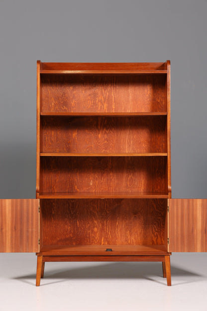 Wunderschöner Mid Century Schrank Bücherregal Vintage Highboard Retro Holz Regal 60er Jahre