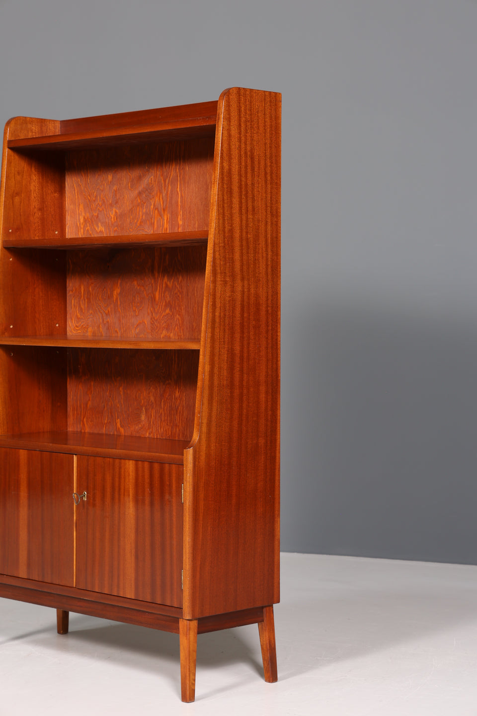 Wunderschöner Mid Century Schrank Bücherregal Vintage Highboard Retro Holz Regal 60er Jahre