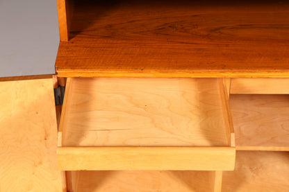 Wunderschöner Mid Century Schrank Highboard Vintage Bücherregal Holz Kommode 60s Designklassiker