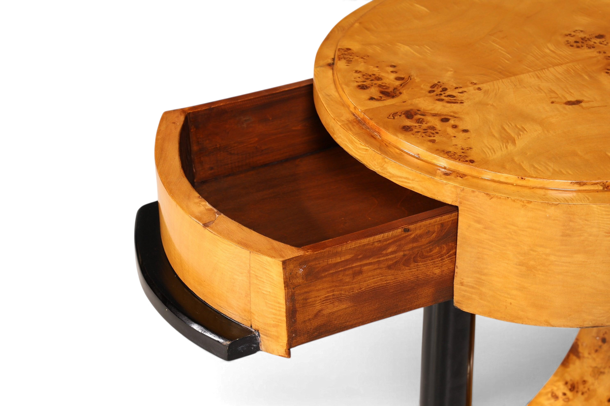 Traumhafter Art Deco Stil Beistelltisch Antik Stil Tisch Luxus Ablagetisch Birke Kommode