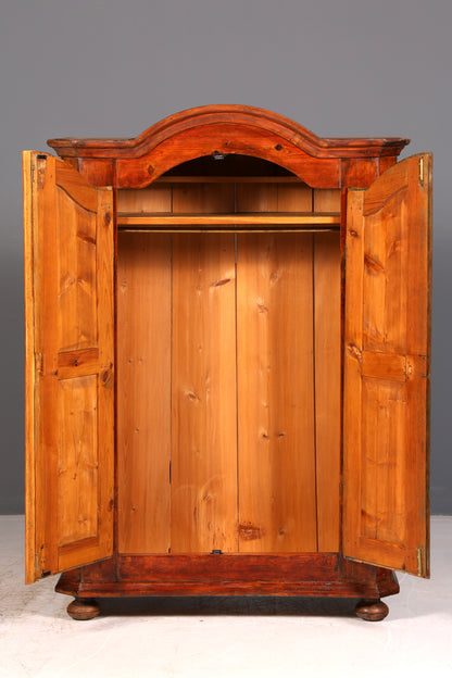 Wunderschöner Antiker Bauernschrank Barock Dielenschrank Kleiderschrank Wäscheschrank Massivholz