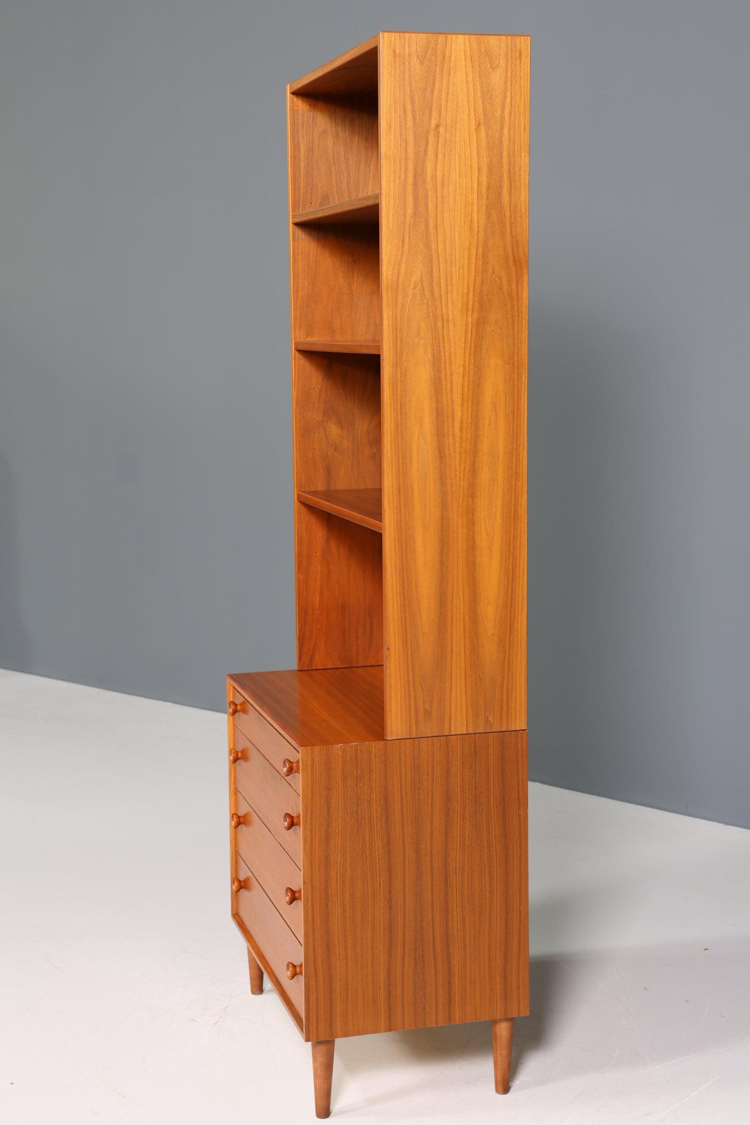 Traumhaftes Mid Century Regal Vintage Schrank Retro Vertiko Bücherregal Kommode 60er Jahre