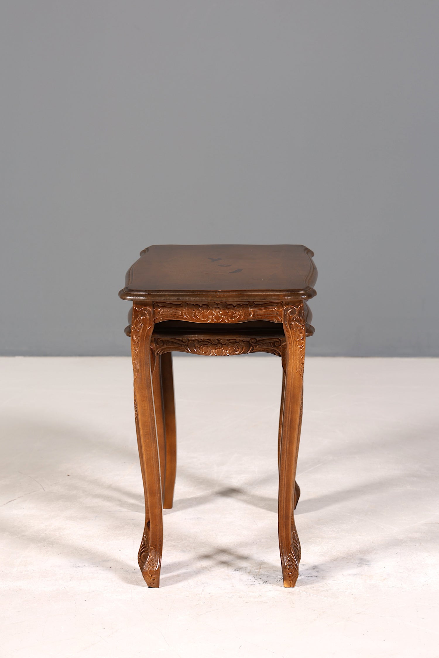 Wunderschönes Chippendale 2er Satz Beistelltisch Set Barock Stil Ablagetisch Set Tisch Set