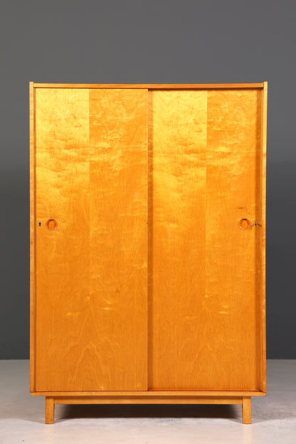 Traumhafter Mid Century Kleiderschrank Schiebetür Schrank Vintage Schrank Retro Wäscheschrank
