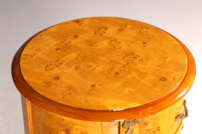 Stunning Baroque-style antique dresser, Louis XV style, Vertiko, birch, highboard, chest of drawers