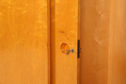 Traumhafter Mid Century Kleiderschrank Schiebetür Schrank Vintage Schrank Retro Wäscheschrank