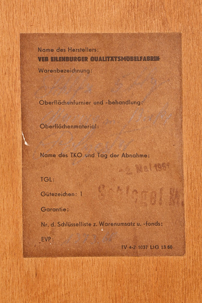 Traumhafter XL Mid Century Kleiderschrank Vintage Schrank Retro Wäscheschrank Dielenschrank Schlafzimmer