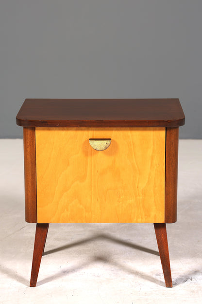 Wunderschöne Mid Century Kommode Vintage Klappschränkchen Retro Nachttisch 2 von 2